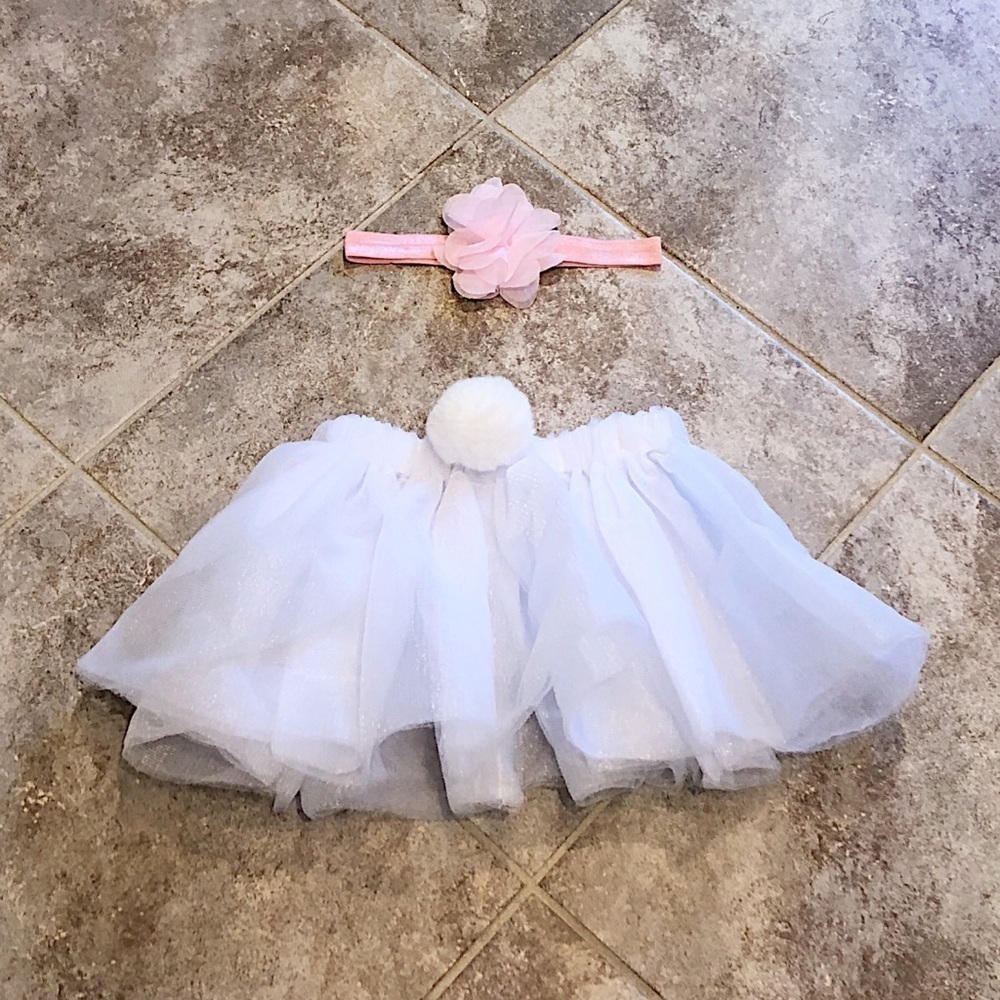 🆕 Baby girl bunny tutu & flower headb…